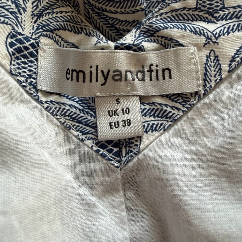 Emily and fin palm trees women’s dress - Picture 4 of 5